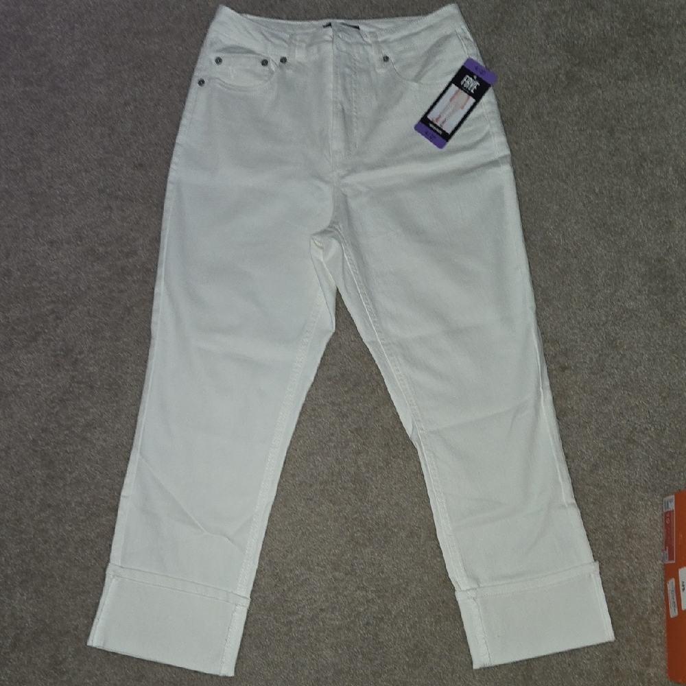 Frye White Denim Cropped Pants
